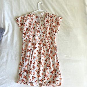 florally white pearl dress